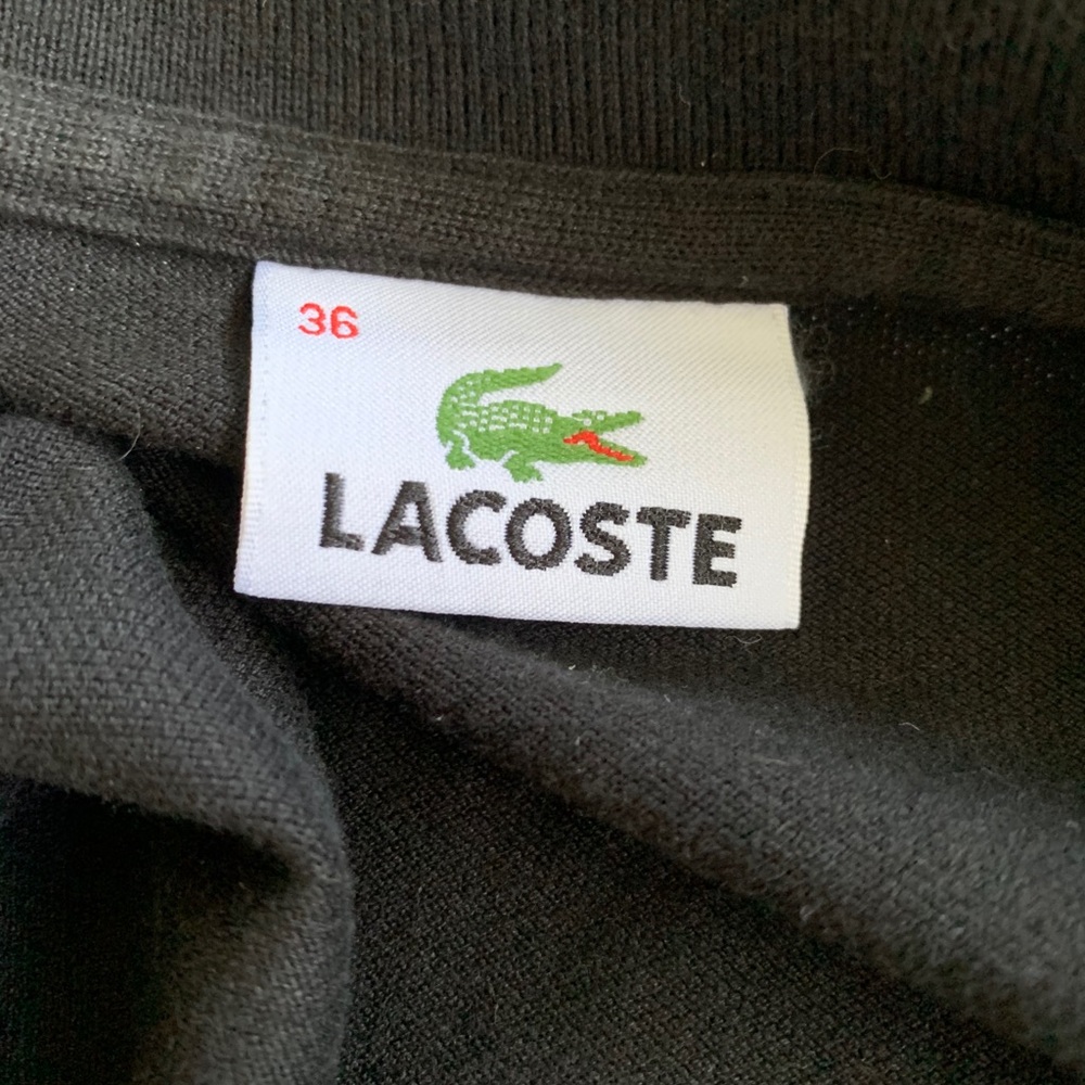 Lacoste Black Collared Shirt - Picture 3 of 3